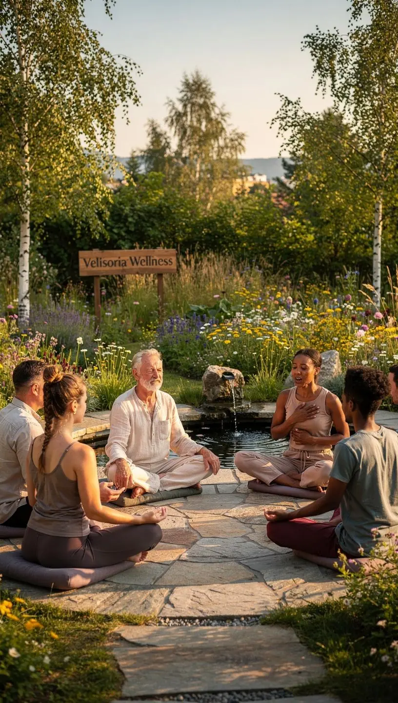 A wellness center offering a variety of therapeutic treatments, showcasing massage rooms with soft lighting.